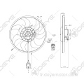 Ventilateur de refroidissement de radiateur à condensateur de voiture à faible bruit